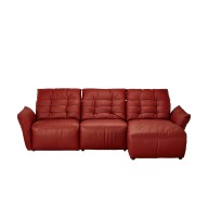 Диван угловой кожаный Red