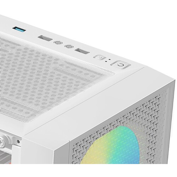Корпус XASTRA A302 [A302-WH-FC120FRGB-4F-GL] белый