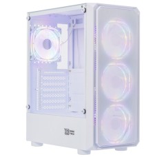 Корпус BaseTech eXtreme GFX-03 [BT-GFX-03W-MESH-4F-RGB] белый