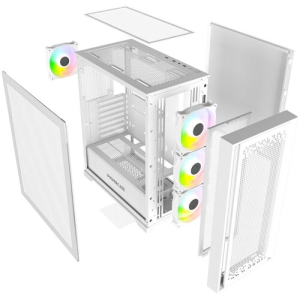 Корпус PowerCase ByteFlow [CBFW-A4] белый