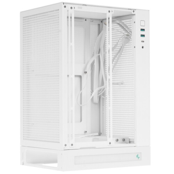 Корпус DEEPCOOL CH170 DIGITAL WH [R-CH170-WHNPI0D-G-1] белый