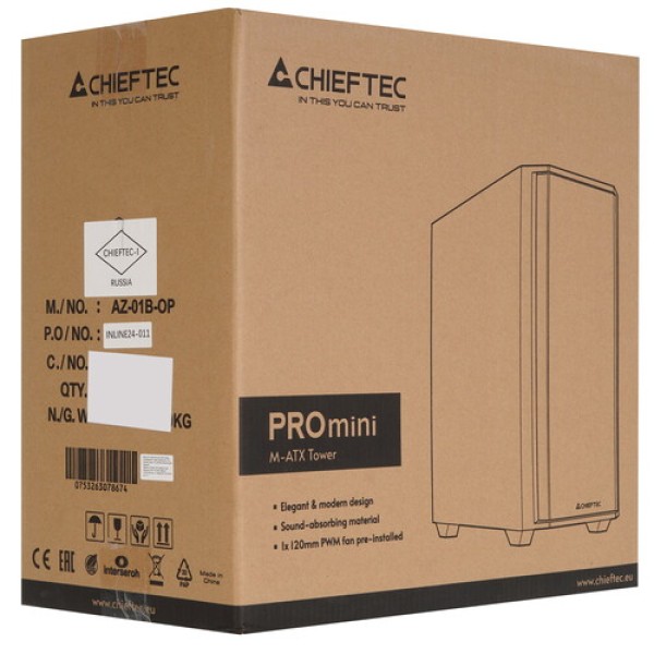 Корпус CHIEFTEC Pro Mini AZ-01B-OP черный