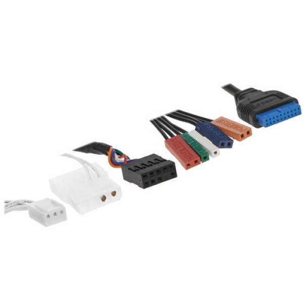 Корпус BaseTech eXtreme GFX-03 [BT-GFX-03W-MESH-4F-RGB] белый