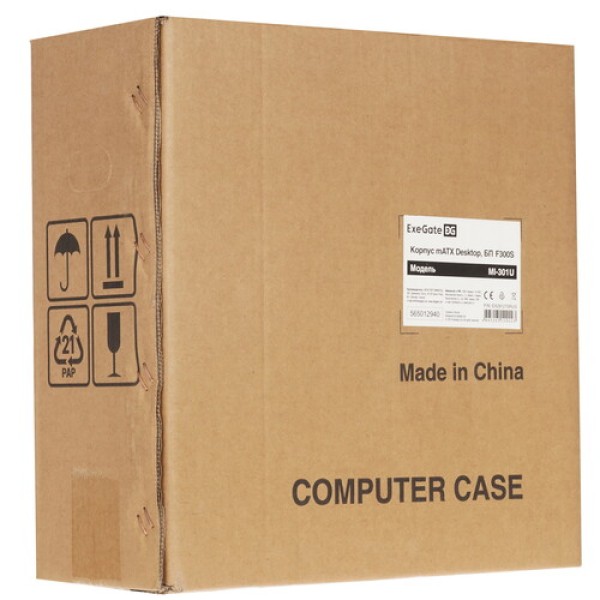 Корпус ExeGate MI-301U-300 [EX291270RUS] черный