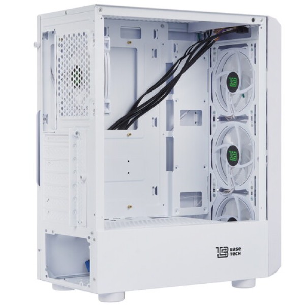 Корпус BaseTech eXtreme GFX-03 [BT-GFX-03W-MESH-4F-RGB] белый
