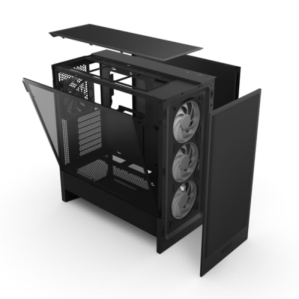 Корпус NZXT H5 FLOW RGB [CC-H52FB-R1] черный