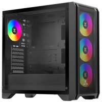 Корпус XASTRA A500 4ARGB [A500-BK-FC120ARGB-4F-GL] черный
