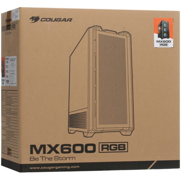 Корпус Cougar MX600 RGB [3857C90.0017] черный
