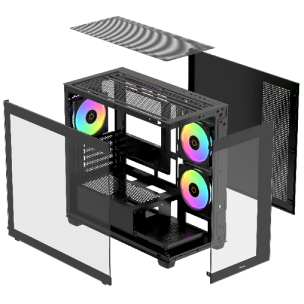 Корпус Ocypus Gamma C52 BK ARGB черный