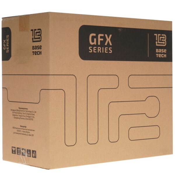 Корпус BaseTech eXtreme GFX-03 [BT-GFX-03W-MESH-4F-RGB] белый