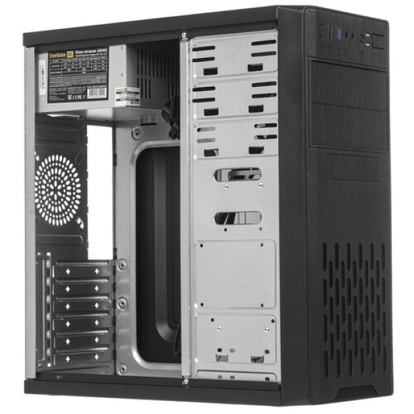 Корпус ExeGate CP-606U-AB400 [EX292995RUS] черный