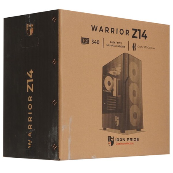 Корпус Iron Pride WARRIOR Z14 [УФ-00002359] белый