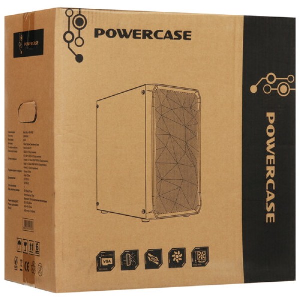 Корпус PowerCase Mistral Micro A3B ARGB [CMMAB-A3] черный
