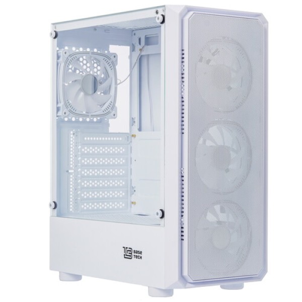 Корпус BaseTech eXtreme GFX-03 [BT-GFX-03W-MESH-4F-RGB] белый