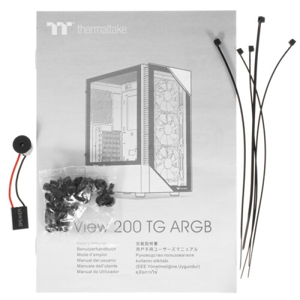 Корпус Thermaltake View 200 TG Snow [CA-1X3-00M6WN-00] белый