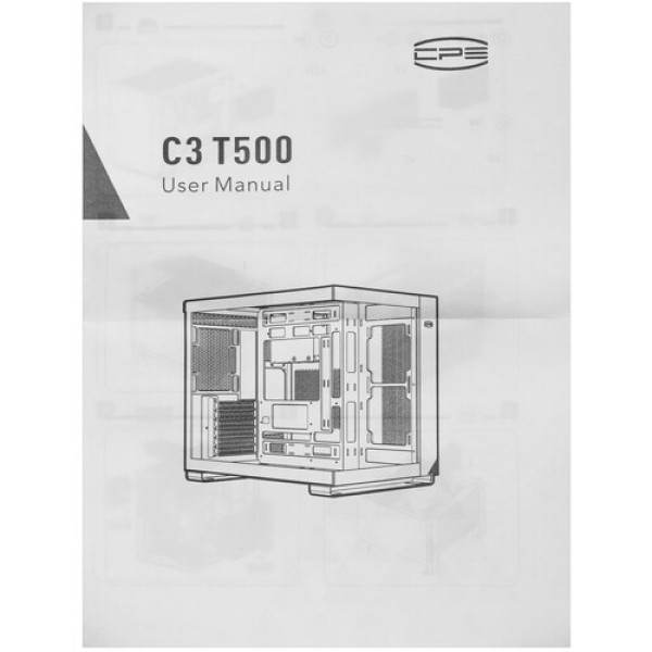 Корпус PCCooler C3 T500 WH [C3-T500WHD0-GL] белый