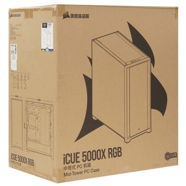 Корпус Corsair iCUE 5000X RGB [CC-9011213-CN] белый