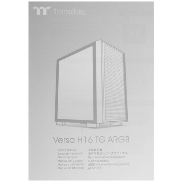 Корпус Thermaltake Versa H16 TG ARGB Snow [CA-1Y8-00S6WN-01] белый