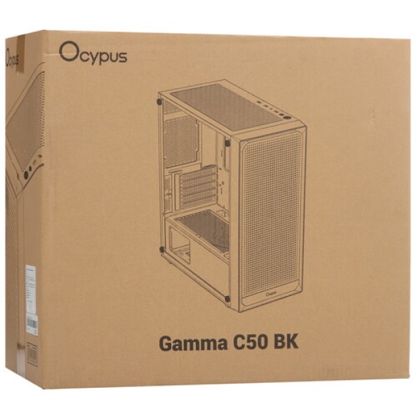 Корпус Ocypus Gamma C50 [Gamma-C50-BKG000XX-GL] черный