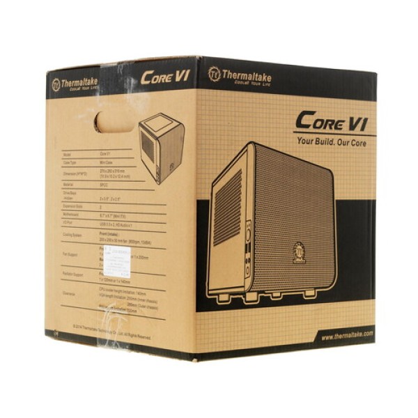 Корпус Thermaltake Core V1 [CA-1B8-00S1WN-00] черный
