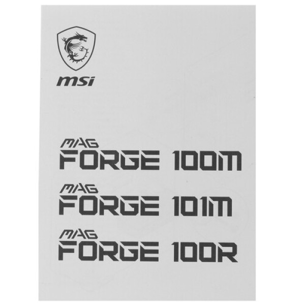 Корпус MSI MAG FORGE 100R [306-7G03R21-809] черный
