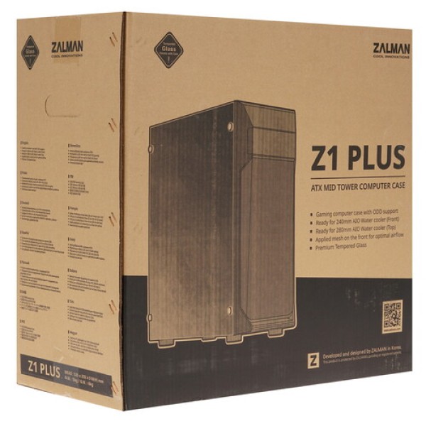 Корпус ZALMAN Z1 PLUS черный