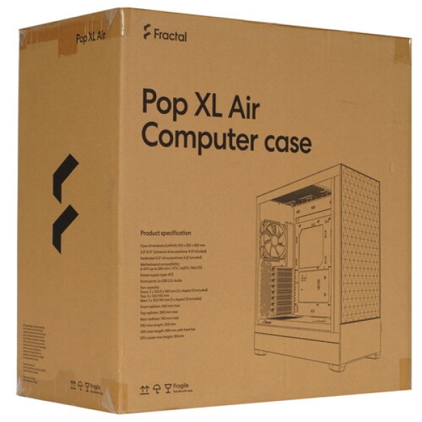 Корпус Fractal Design Pop XL Air RGB [FD-C-POR1X-01] белый
