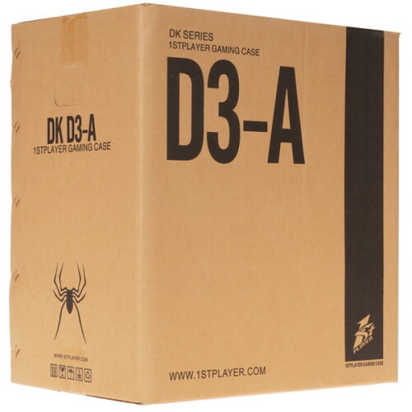 Корпус 1STPLAYER D3-A [D3-A-BK-2G6P] черный