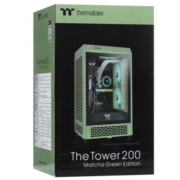 Корпус Thermaltake The Tower 200 Matcha Green [CA-1X9-00SEWN-00] зеленый