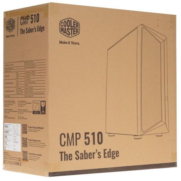 Корпус Cooler Master CMP 510 ARGB [CP510-KGNN-S00] черный