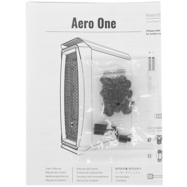 Корпус AeroCool Aero One [Aero One-G-WT-v1] белый