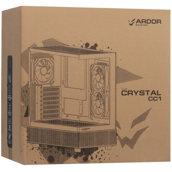 Корпус ARDOR GAMING Crystal CC1 White белый