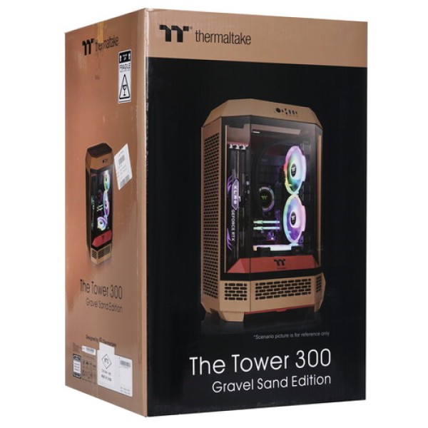 Корпус Thermaltake The Tower 300 Gravel Sand [CA-1Y4-00SGWN-00] бежевый