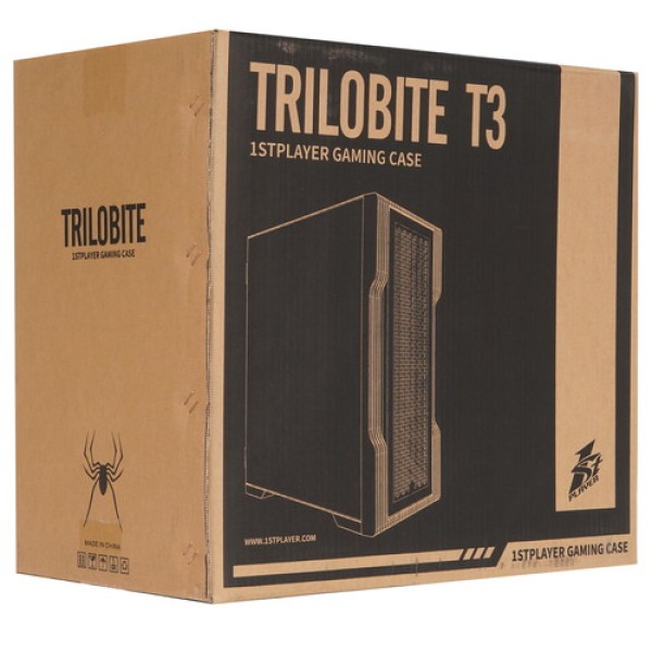 Корпус 1STPLAYER TRILOBITE T3 [T3-BK-4F1] черный