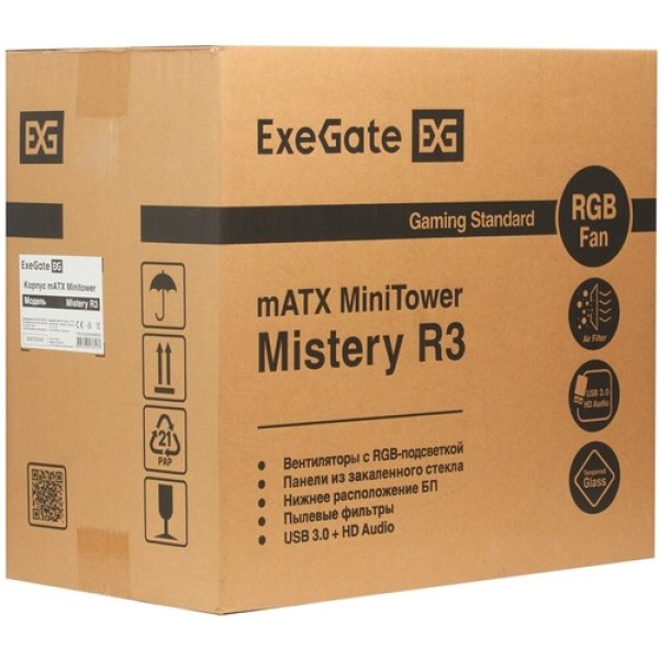 Корпус ExeGate Mistery R3-NPX400 [EX294476RUS] черный
