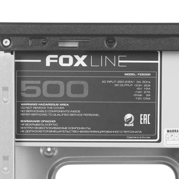 Корпус Foxline FL-302 черный