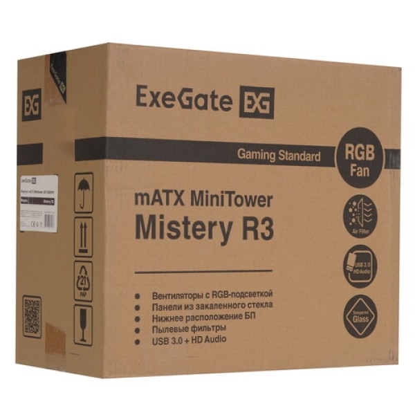 Корпус ExeGate Mistery R3-NPX450 [EX294477RUS] черный