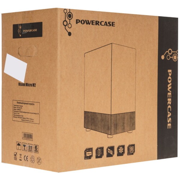Корпус PowerCase Vision Micro M2 [CVMBM2-L0] черный
