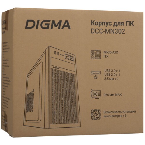 Корпус Digma DCC-MN302 [DCC-MN302] черный