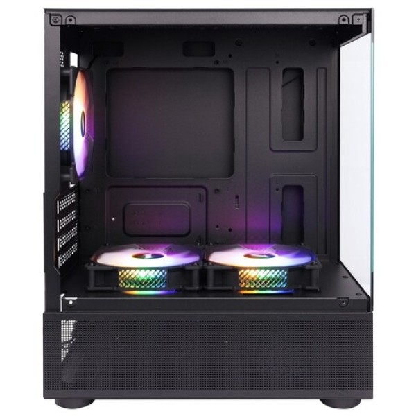 Корпус 1STPLAYER MIKU Mi2-A [Mi2-A-BK-2F1R-1F1/2F1] черный