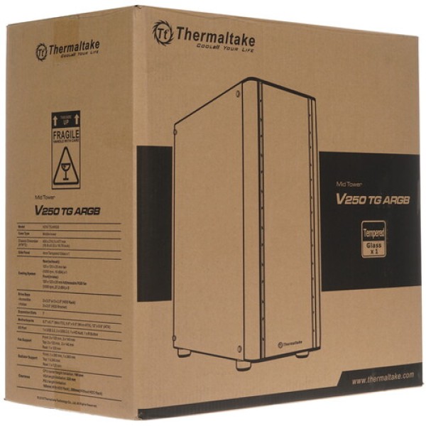 Корпус Thermaltake V250 TG ARGB [CA-1Q5-00M1WN-00] черный