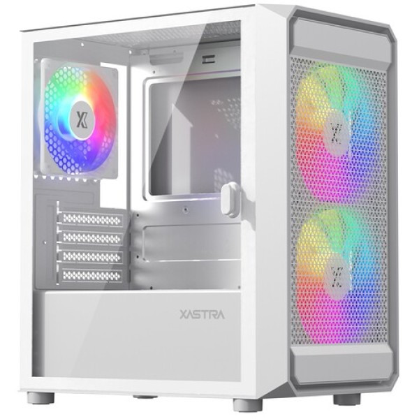 Корпус XASTRA A303M 3ARGB WH [A303M-2FC14A-1FC12A-D-WH] белый