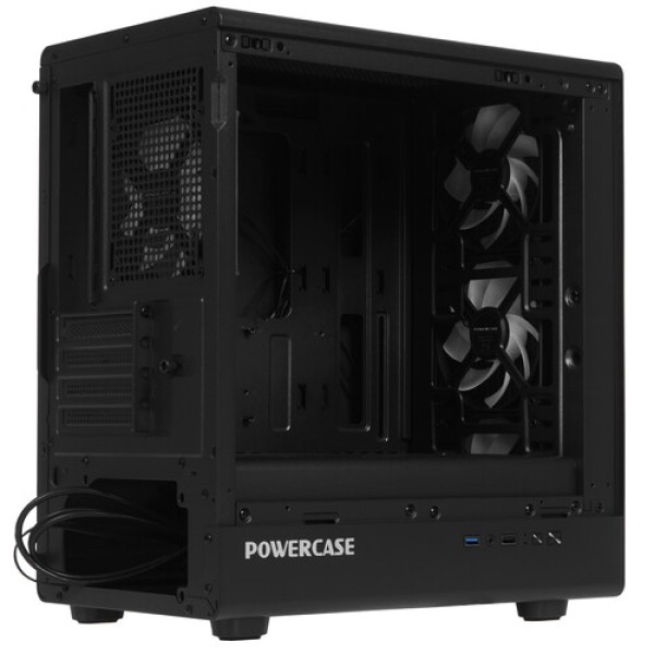 Корпус PowerCase Mistral Micro C4B ARGB [CMMCB-A4] черный