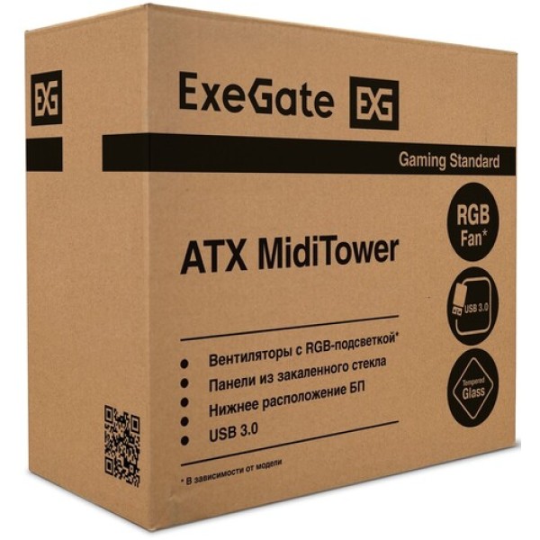 Корпус ExeGate EVO-8243-NPX600 [EX293018RUS] черный