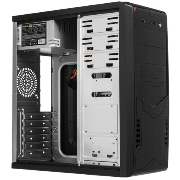 Корпус ExeGate CP-604-CP500 [EX280389RUS] черный