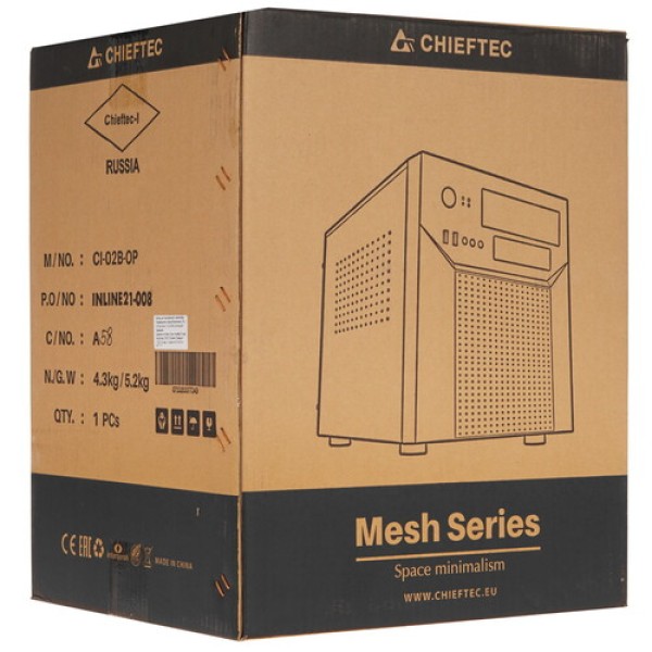 Корпус Chieftec Pro Cube [CI-02B-OP] черный