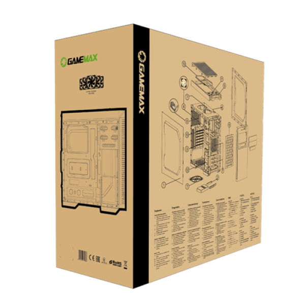 Корпус GameMax Dark Silent [MFG.G532X] черный