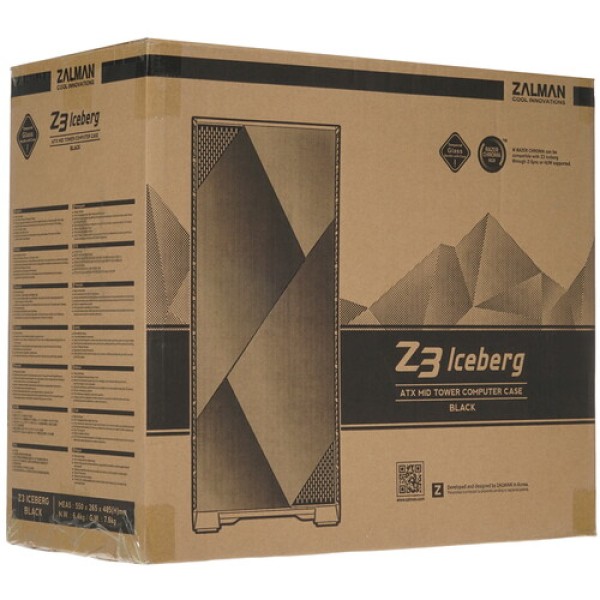 Корпус ZALMAN Z3 Iceberg [Z3 Iceberg Black] черный