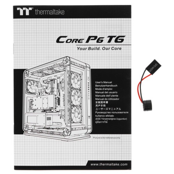 Корпус Thermaltake Core P6 TG Snow [CA-1V2-00M6WN-00] белый
