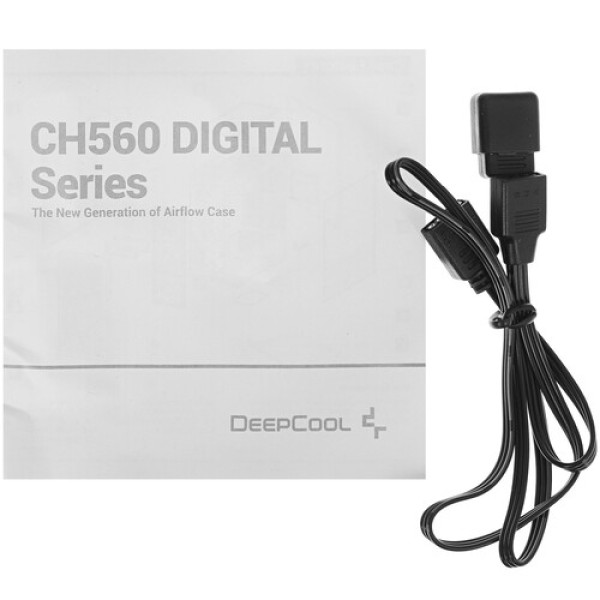 Корпус DEEPCOOL CH560 DIGITAL WH [R-CH560-WHAPE4D-G-1] белый